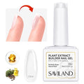 SAVILAND Clear Builder Nail Gel - 15 ml Builder Nail Gel In A Bottle Nail Extension Gel Hard Gel Nail Strengthener Rich in Castor Oil & Vitamin E for Damaged Nails Nail Repair Reforcement Art