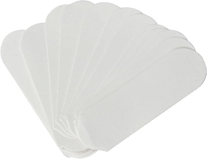 Cuccio Pro Pedicure File Refills – 180 Grit White Disposable Sheets – Water-Resistant and Hygienic – Compatible with Stainless Steel Pedicure File – Pack of 50