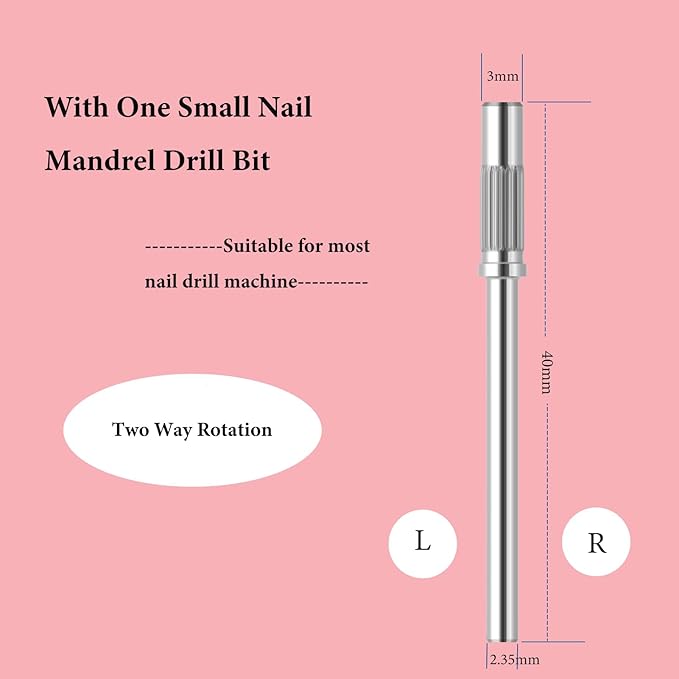 100pcs Small Nail Sanding Bands for Nail Drill, 3.1mm Mini Nail Sanding Mandrel Bits 80 Grit Coarse Nail File Bits for Acrylic Nails Gel Manicure Pedicure Nail Prep Salon Supplies,Purple