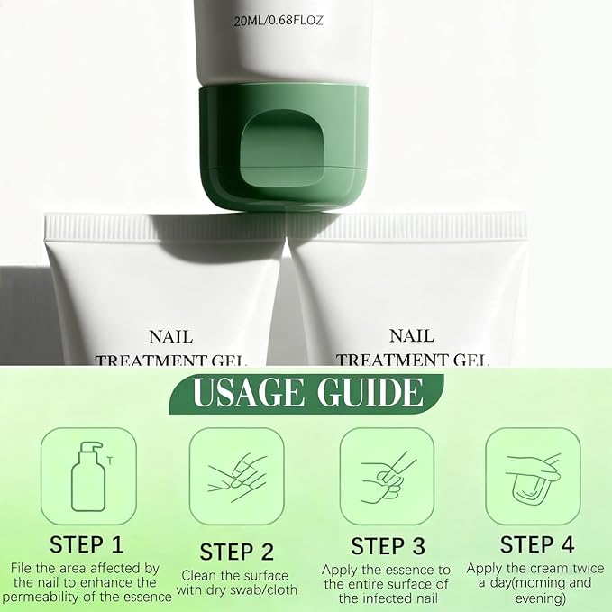 Natural Nail Treatment Gel, Nail Growth Serum for Repair & Strengthener (2)