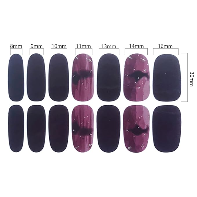 WOKOTO 16 Sheets Gradient Nail Polish Strips For Women Gel Nails Full Nail Wraps Strips, Marble Nail Polish Stickers For Acrylic Nails Polish Decals For Nail Art Gel Strips Stickers For Girls