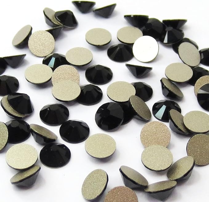 144 pcs Austrian New 2088 XIRIUS 20ss 5mm Flatback Rhinestones ss20 Black Jet (280) Made in Austria