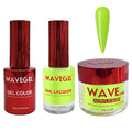 WAVEGEL Soak-Off Gel, Nail Lacquer & Acrylic/Dip Powder Matching Set - Queen Collection - #098 Neon Kingdom