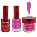 WAVEGEL Soak-Off Gel, Nail Lacquer & Acrylic/Dip Powder Matching Set - Queen Collection - #077 Mi Amor