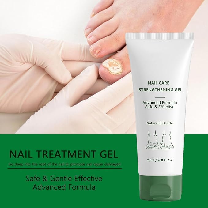Nail Fungus Treatment Gel, Natural Nail Repair Care Gel, Nail Oil for Growth & Strength, Nail Growth Serum, Strengthening Cuticle Serum - 2pcs