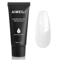 AIMEILI Poly Nail Extension Gel Builder Nail Gel Hema Free Poly Nail Enhancement Nail Art Design DIY Salon Nail At Home Gift for Women Nail Gel - 057