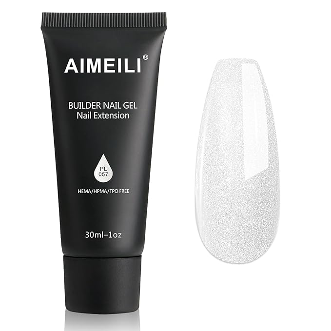 AIMEILI Poly Nail Extension Gel Builder Nail Gel Hema Free Poly Nail Enhancement Nail Art Design DIY Salon Nail At Home Gift for Women Nail Gel - 057