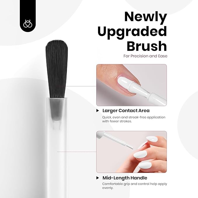 Beetles White Gel Nail Polish Color Gel Polish Soak Off UV LED Nail Lamp Home Salon DIY Design Art Manicure Gifts for Women 1Pcs 0.51Oz Colorful Bottle Pure Elegance