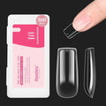 Beetles Medium Square Nail Tips, 500Pcs Nail Kit Medium Square Pre Shaped Clear Full Cover False Nails for Gel Art Polish Soak Off Lamp Nail Extensions Acrylic Press on Nail Tips