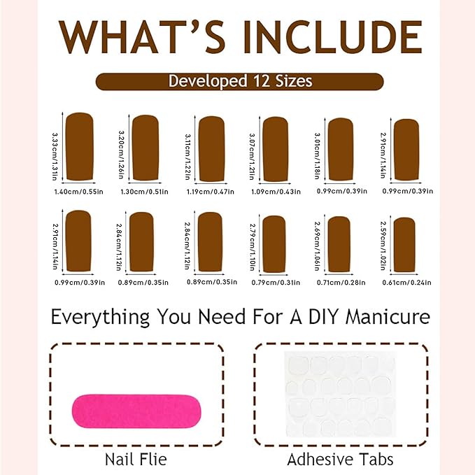 Square Press on Nails Long Fake Nails Color French Tip Acrylic Nails Press Ons With Cute Glue on Nail 3D Bear Charm Design False Nails Glossy Full Cover Artificial Nail for Women and Girls 24pcs