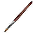 100% Pure Kolinsky Acrylic Nail Brush Solid Wood Handle Professional Manicure Brushes for Powder Nail Acrylic Application - Salon & DIY Nail Art Essentials - Size 10, 1.0 Count