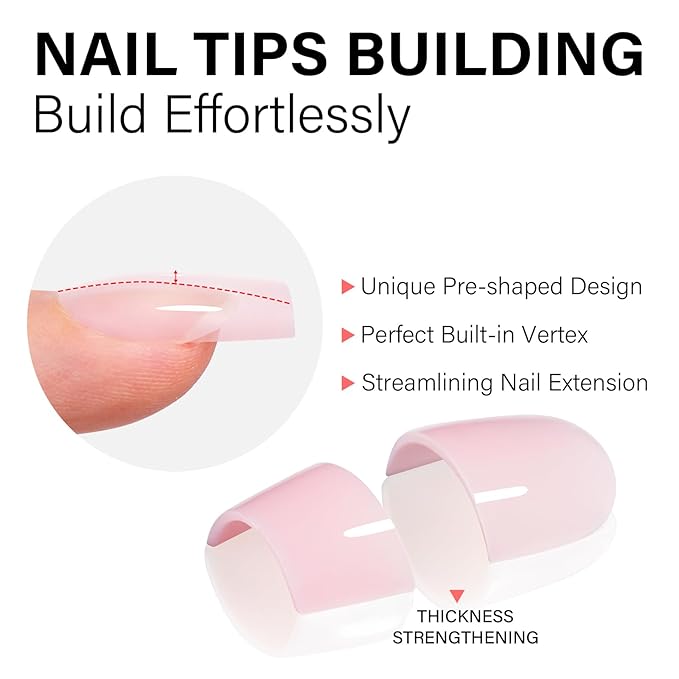 AILLSA RealFit Nude Pink Press On Nails Short Coffin - Long Lasting Pre-Shaped Natural False Nails, Fake Nails Extensions for Salon Home DIY Gifts 150 PCS