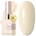 Double Rhythm 15ML Gel Nail Polish Pure Sheer Same Color Same Bottle Soak Off Gel Polish Art Manicure Salon DIY at Home for Women (Cream Beige-A1392)