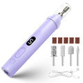 Electric Nail Drill Machine Handheld Flat Light 2-in-1 for Beginners Acrylic Gel Nails Manicure Pedicure Polishing Shape Tool with 8 Bits Gel Nails and Home Salon Use