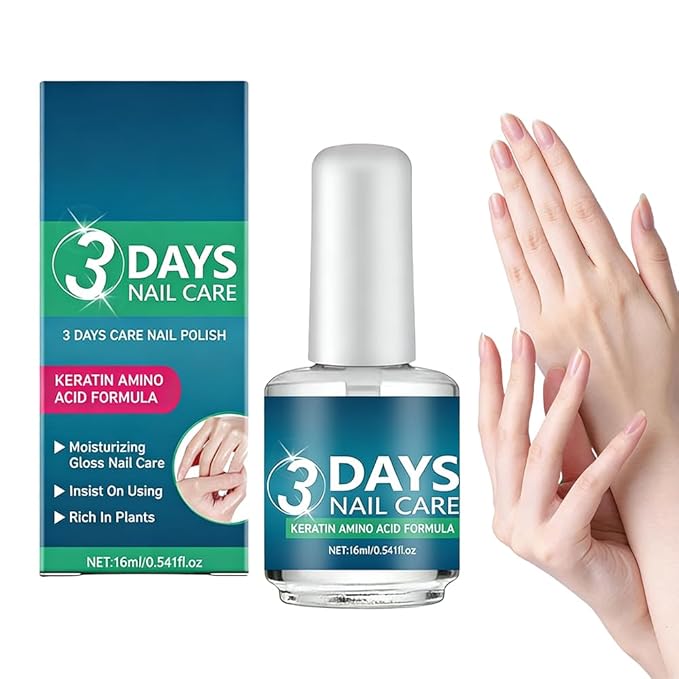 3 Days Nail Care Oil with Keratin, 2026 New Keratin Nail Strengthener, Fast Strengthening and Hydrating for Dry, Weak & Fragile Nails (1pcs)