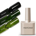 MAYCHAO 15ML Jelly Moss Green Gel Nail Polish 1Pc Transparent Forest Jade Green Gel Polish Soak Off UV LED Translucent Nail Polish Nail Art Starter Manicure Salon DIY at Home, 0.5 OZ