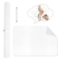 Diesisa Nail Art Table Mat,Foldable Nail Art Hand Rest Pad for Nail Arm Rest Cushion,Soft Microfiber PU Leather Nail Mat for Table,Manicure Pad,Nail Table Pad for Nail Technician Salon Home-White