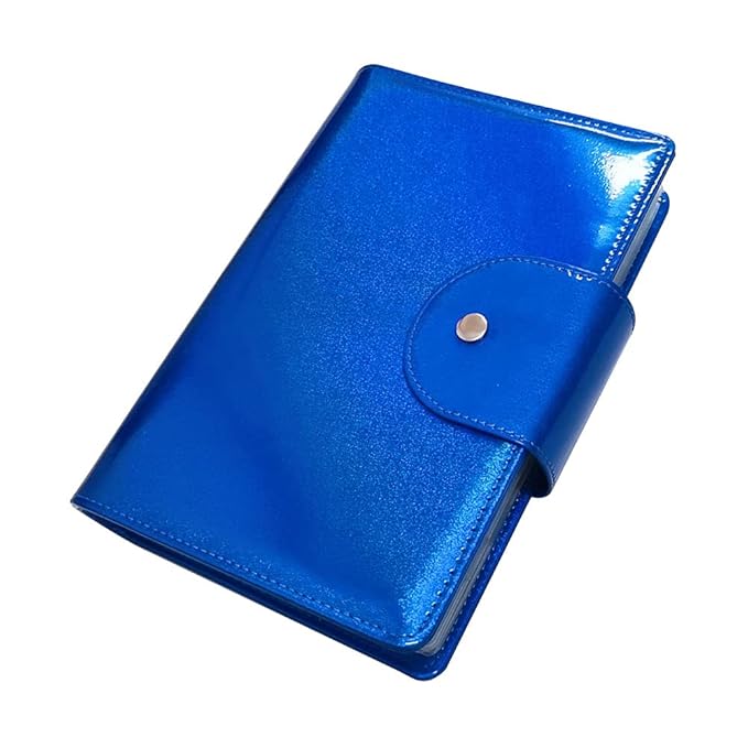 50 Slots Image Stamper Plate Collection Nail Art Stamp Plate Stamping Plates Cases Stamp Nail Template Organzier for 6.0x12.0cm and 9.5X14.5CM Nail Art Plates(Dark Blue)