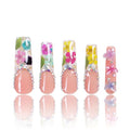 LOVFUL Press on Nails Flora| Handmade with Full Covered Crystals| Reusable Fake Nails| Square Mid length 1.7in| H176-S