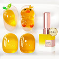 Double Rhythm 0.5 Oz Jelly Gel Polish Same Color Same Bottle Sheer Neutral Natural Light Milky Pastel 15ML Translucent Polish Art DIY at Home (Crystal Yellow-A1610)