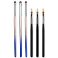 6Pcs Ombre Nail Brush Nail Art Brushes Nail Ombre Brush Nail Gradient Painting Pen Ombre Brush for Gel Nails Acrylic Manicure Brush Nail Art Tools