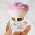 Nail Dust Brush for Nails, Nail Art Dust Powder Remover Brush, Pink Rose Cleaner Brush for Makeup or Blush Nail Arts Brush, Nail Dusting Brush Tools