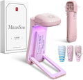 MelodySusie Cordless UV Nail Lamp with Fold-Out Stand,P-Art09F Foldable UV Light with 2-in-1 Lighting & Curing Function, Rechargeable, Flash Cures All Soft Gels Especially Half-Cured, Base & Top Coat