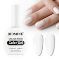 JODSONE 1Pcs 16.5ml Pure White High Gloss Winter Color Gel Polish U V/LED Soak-Off Gel Nail Polish Colorful Bottle Simple Bright for Nail Art Girls Gift