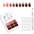 AIJIMEI Ombre Gel, Gradient Painting Gel, Ombre Gel Nail Polish, Including 100 Nail Sponges And Grabbing Pen Suitable For Salons And Family DIY.(A9)