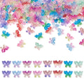 KISSITTY 120Pcs Glow in The Dark 3D Butterfly Resin Cabochons for Nail Art Butterfly Nail Charms Mixed Color Luminous DIY Craft Decorations