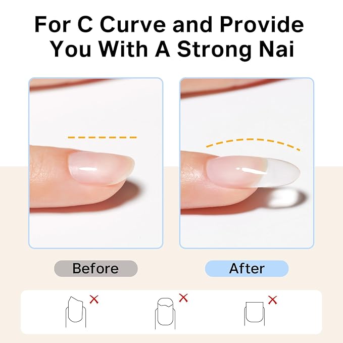 MIZHSE Clear Builder Gel for Nails, 2Pcs 15mL 7 in 1 Needle Tube Builder Gel for Nail Apex and Strengthener Thickening Extension Rhinestone Nail Glue for Beginners & Nail Art DIY Christmas Manicure