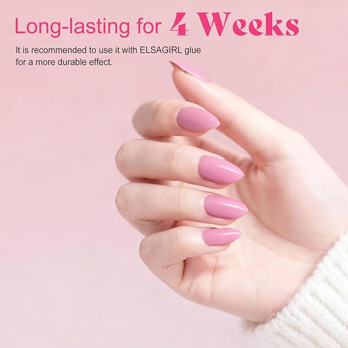 12 Colors Press on Nails Short Almond, 15Size 360PCS Full Cover Fake Nails with Adhesive Tabs - Glossy Jelly Nude Milky White Shape False Nails for Women, Easy Application for Daily Wear