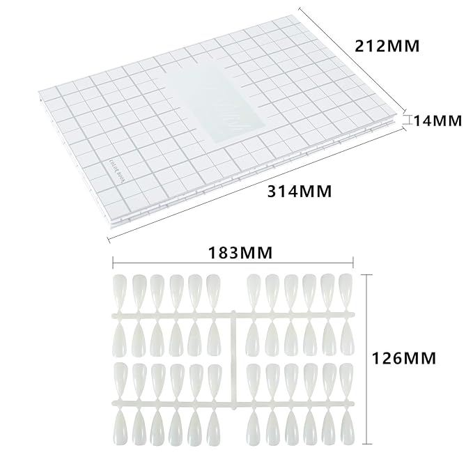 NMKL38 160 Nail Color Display Book Chart with 240 Nail Tips UV Gel Polish Color Card Board Salon Tools (A03)