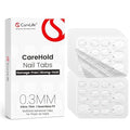 Curvlife CareHold Pro Nail Adhesive Tabs for Press On Nails – 10 Sheets, 15 Sizes Extra Wide 0.3mm Ultra Thin Double Sided Sticky Tabs, Clear Nail Stick Ons for Daily Wear and Gentle Removal