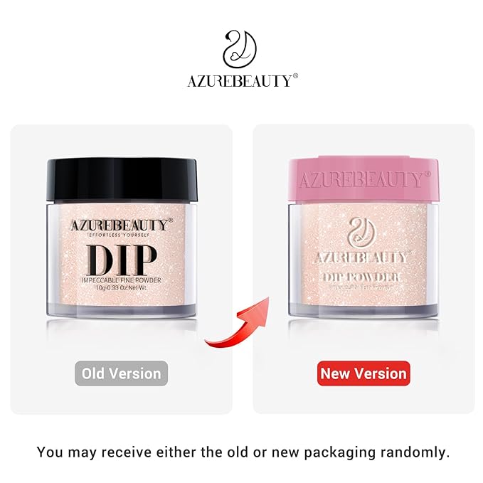 AZUREBEAUTY Dip Powder Nail Kit Berry Red Silver Glitter, 4 Colors Dipping Powder Set, French Nail Art Base Top Coat Activator Essential Liquid Manicure No Lamp Needed Salon