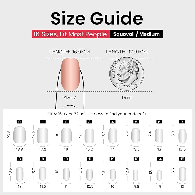 CurvLife Soft Gel Press On Nails Square, Long-Lasting Reusable Fake Nails Kit with Glue & Tabs, 30pcs Salon-Quality Stick On Nails for Women At-Home Manicure (Crystal Glow)