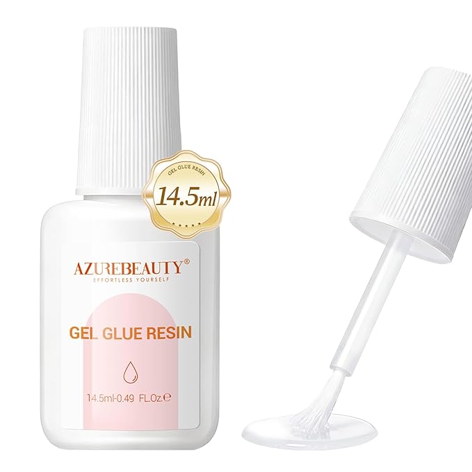 AZUREBEAUTY Nail Repair Glue for Broken Cracked Split Weak Nails, Quick Dry No UV Needed, Easy Application, Durable & Long-Lasting Fast Glue False Nails, Press On Nails