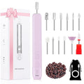 Professional Manicure Pedicure Kit -360° Light, Rechargeable Electric Nail Drill, Cordless Electric Nail File Set, 3 Speeds Hand Foot Care Nail Drill for Thick Nail Toenail Cuticle