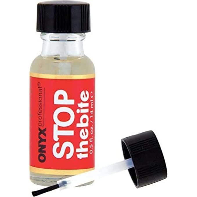 Onyx Professional Stop the Bite Nail Biting Prevention Polish, 0.5 Fl Oz - Made in USA, Stop Nail Biting, No Bite Nail Polish, Thumb Sucking Deterrent