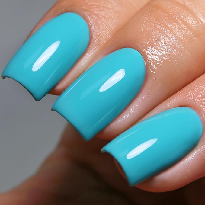 Gel Polish, 0.5 Fl Oz Baby Blue Gel Nail Polish Spring Summer Soak off LED UV Gel Nail Polish Art Starter Manicure Salon DIY Nail Gel Polish Design