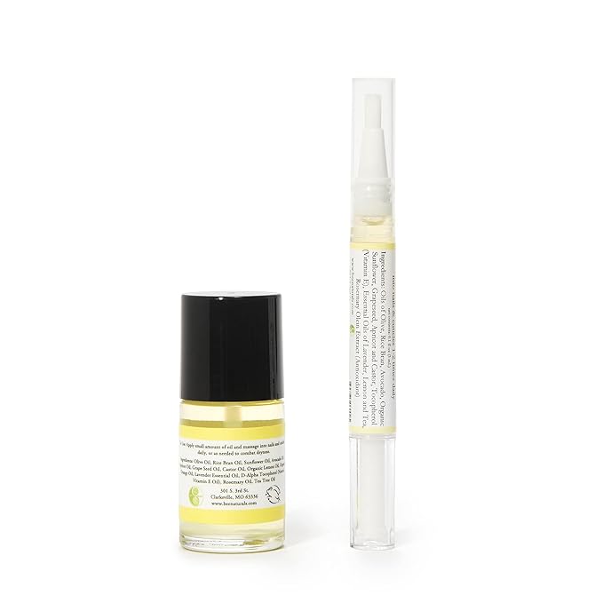 Bee Naturals Nail & Cuticle Oil 0.5 oz - Heals Cracked Nails & Rigid Cuticles. Deep moisture for nails and cuticles. Contains rich avocado and castor oils. Massage into nails and cuticles.