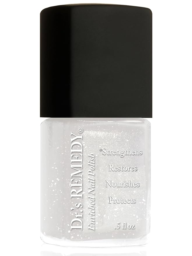 Dr’s Remedy Enriched Nail Polish: Non Toxic, All Natural, and Organic - Doctor Formulated: Strengthens, Restores, Heals, and Protects '24-Free' - WISTFUL White
