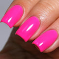 Neon Gel Polish, 0.5 Fl Oz Neon Pink Gel Nail Polish Spring Summer Soak off LED UV Hot Pink Gel Nail Polish Art Starter Manicure Salon DIY Nail Gel Polish Design