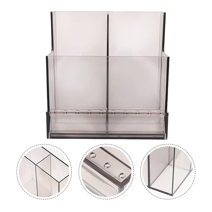 2pcs Nail Art Polisher Holder Manicure Grinding Rack Storage for Nail Drill Bits Easy to Clean Display Box Design