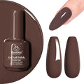 Beetles Brown Gel Nail Polish – 15ml Dark Brown Gel Polish, Soak Off Uv LED Nail Lamp Nail Art Manicure Gift for Women