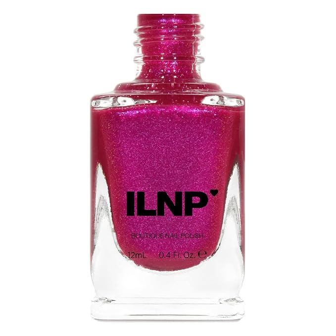 ILNP Pucker Up - Vibrant Pink Shimmer Nail Polish