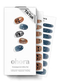 ohora Semi Cured Gel Nail Strips (N Spooky Pop) - Works with Any Lamps, Salon-Quality, Long Lasting, Easy to Apply & Remove - Includes 2 Prep Pads, Nail File & Wooden Stick