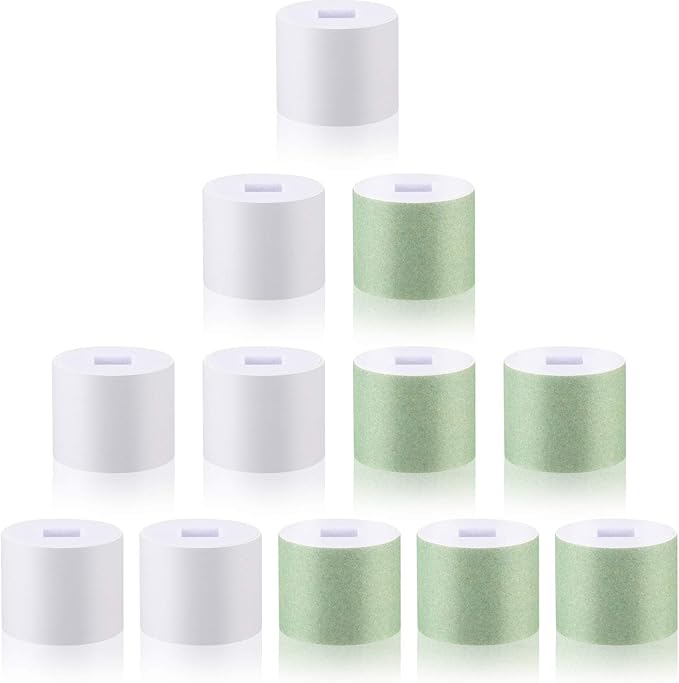 Maitys 12 Pieces Nail Buffer Refills Electric Manicure Pedicure Tool Refills Nail Buffer Replacement Rollers, Filing, Buffing and Shining