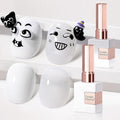 Double Rhythm 2 Pcs 15ml UV Gel Polish Set Pure White And Black Color Gel Nail Polish Kit Nail Art Salon DIY (White and Milky White-A1075+A1093)