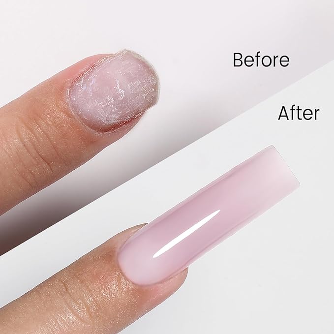 50g Builder Gel for Nails, Long-Lasting Soak-Off Nail Extension Gel for Beginners & DIY Home Salon Manicure(YMH14-Light Nude)